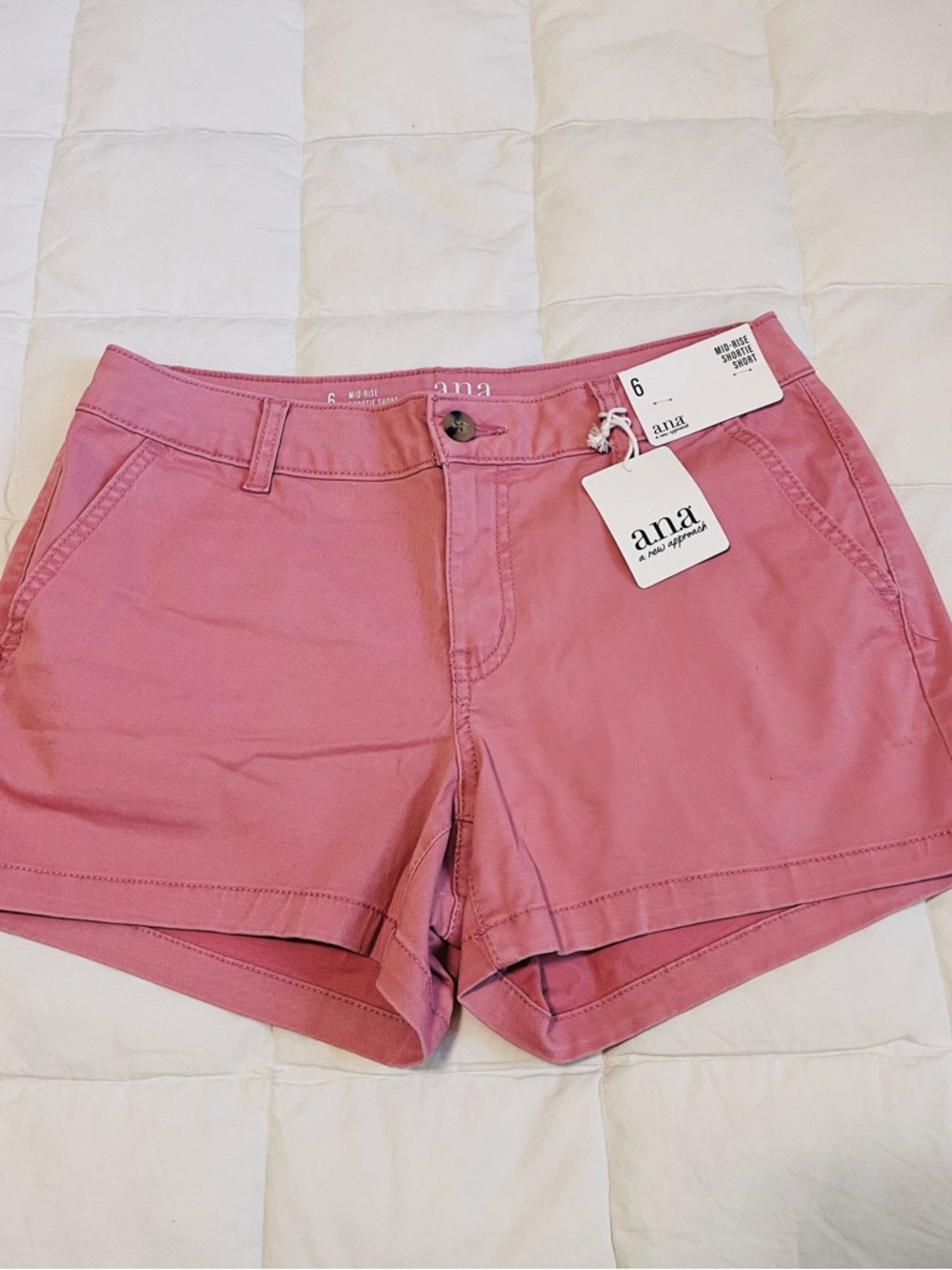 a.n.a Pink Mid-Rise Women's Shorts Skort